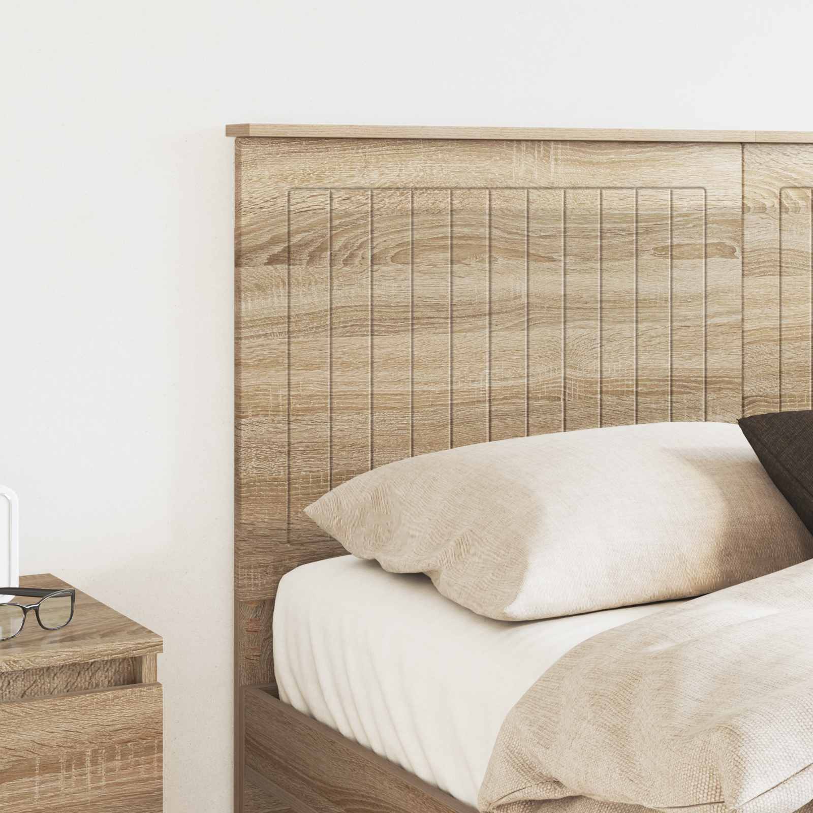 vidaXL Headboard Sonoma Oak Engineered wood 3