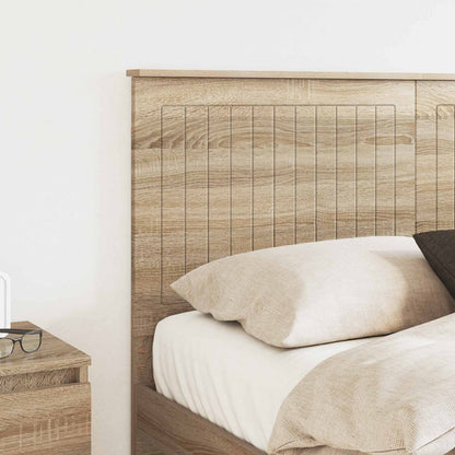 vidaXL Headboard Sonoma Oak Engineered wood 3
