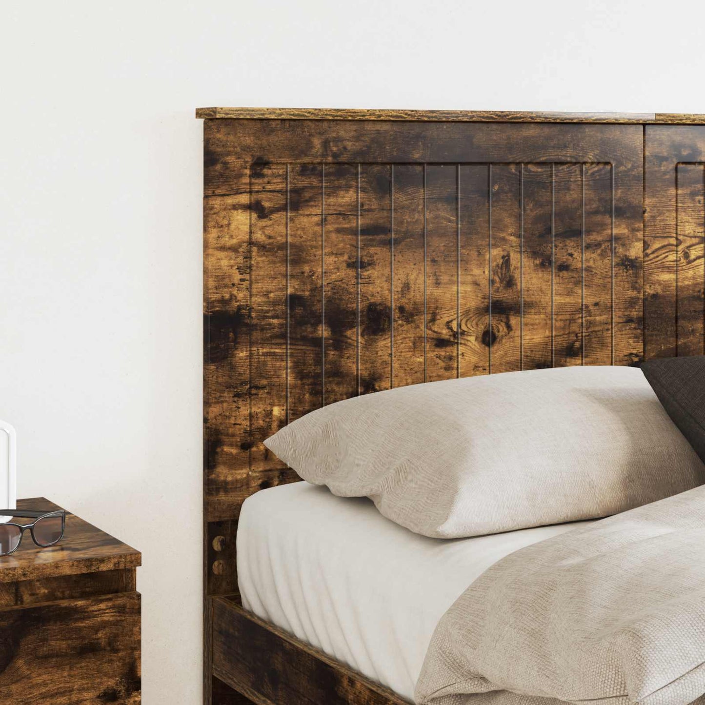 vidaXL Headboard Smoked Oak Engineered wood 3