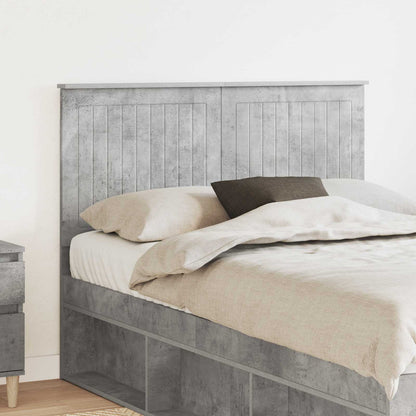 vidaXL Headboard Engineered wood Concrete grey