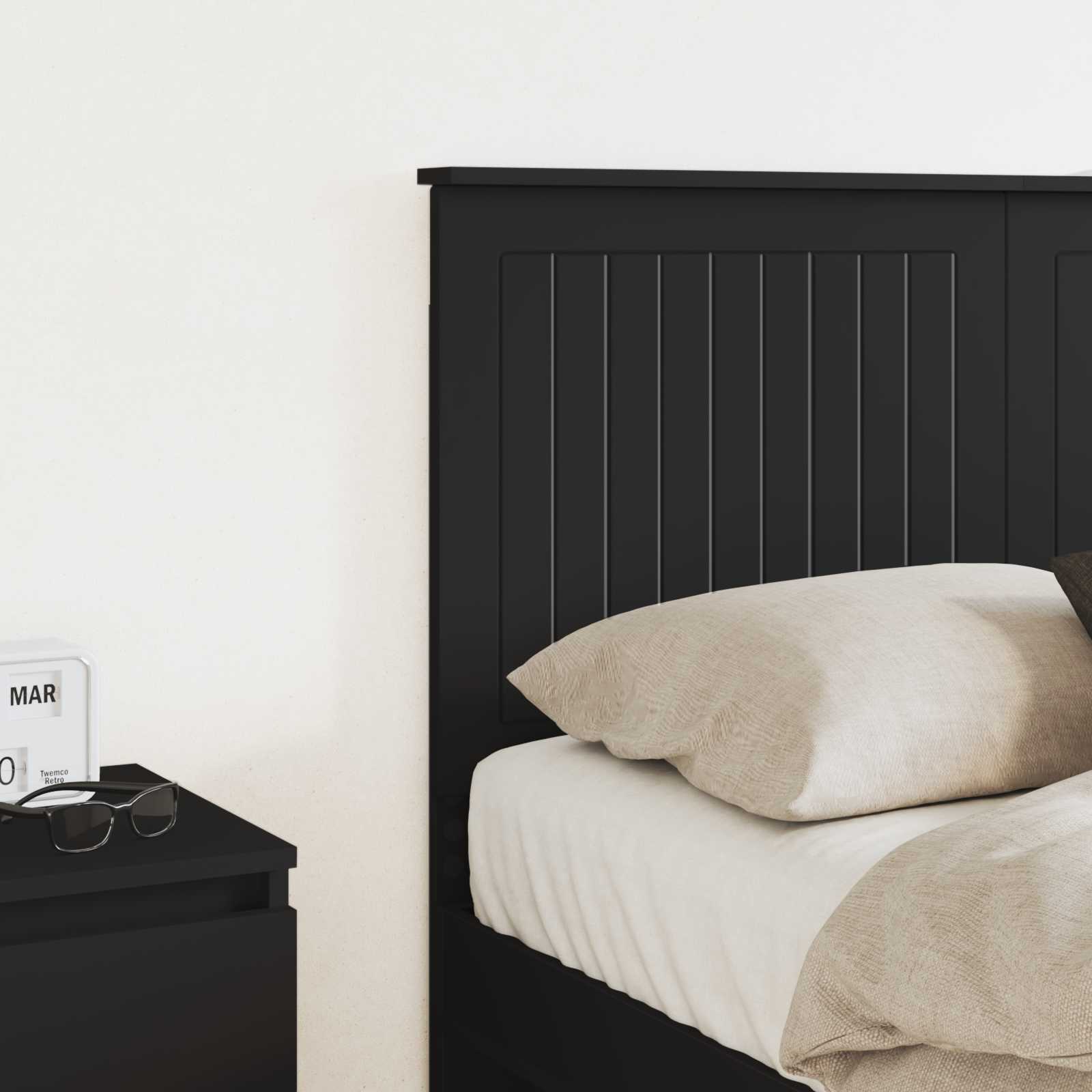 vidaXL Headboard Black Oak Engineered wood 3
