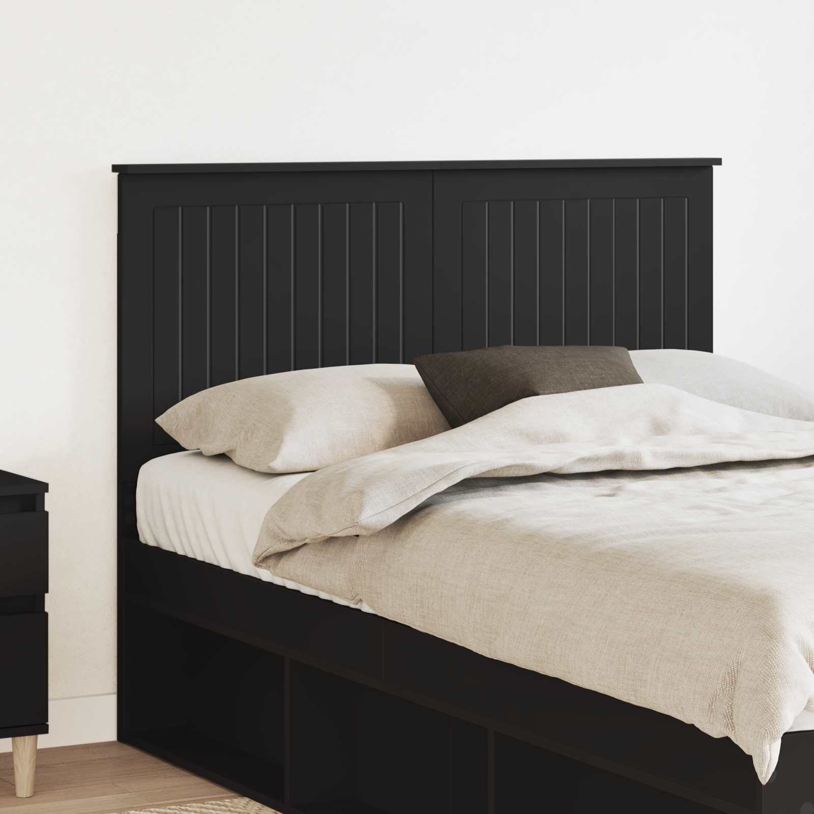 vidaXL Headboard Black Oak Engineered wood 1