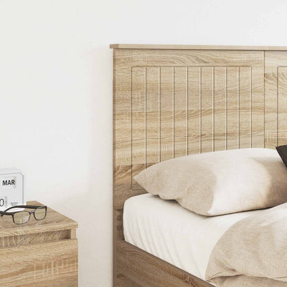 vidaXL Headboard Sonoma Oak Engineered wood 3