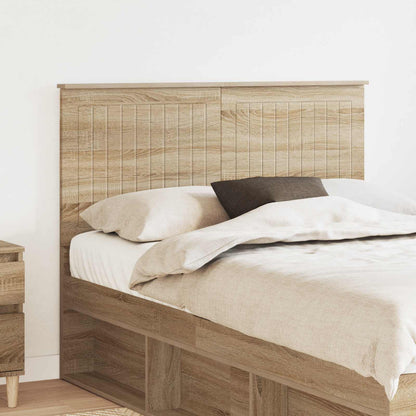 vidaXL Headboard Sonoma Oak Engineered wood 1