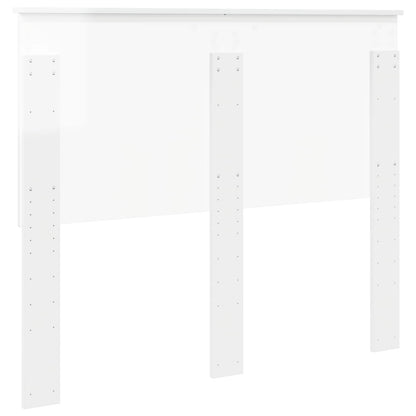 vidaXL Headboard High Gloss White Engineered wood 6