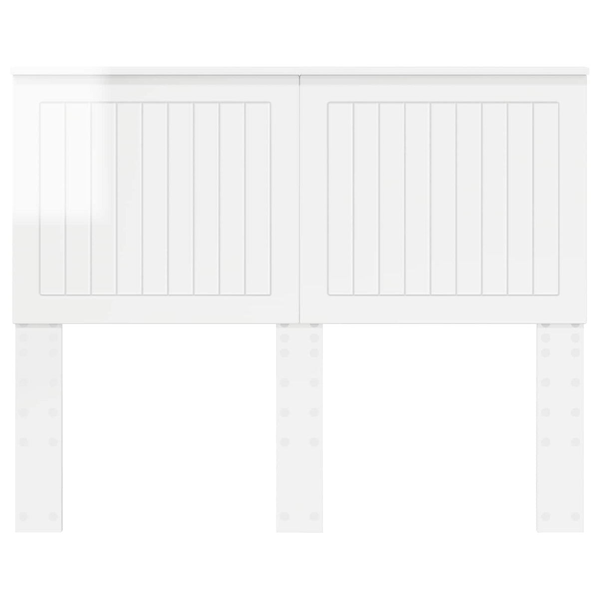 vidaXL Headboard High Gloss White Engineered wood 4
