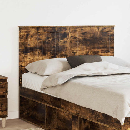 vidaXL Headboard Smoked Oak Engineered wood 1