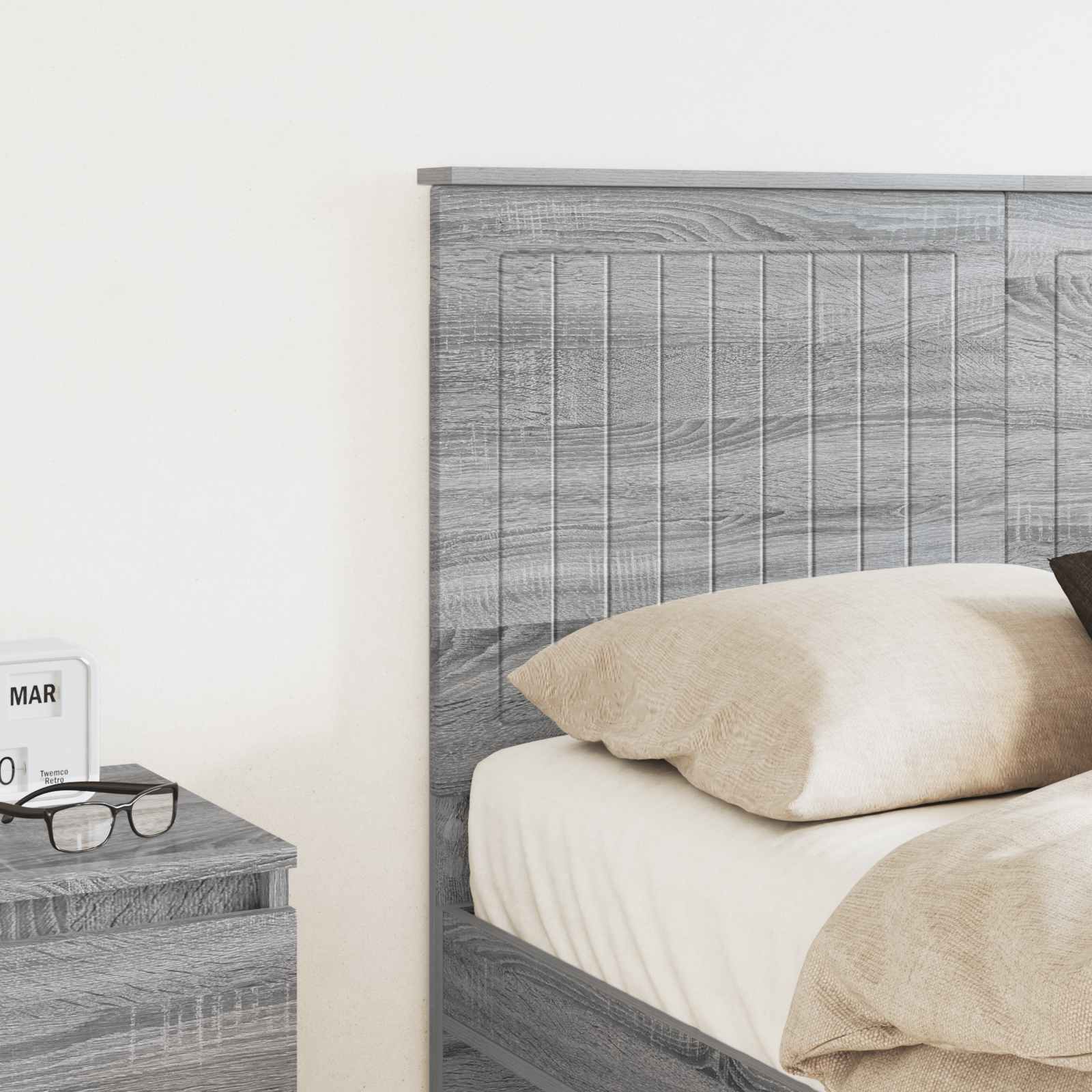 vidaXL Headboard Grey Sonoma Engineered wood 3