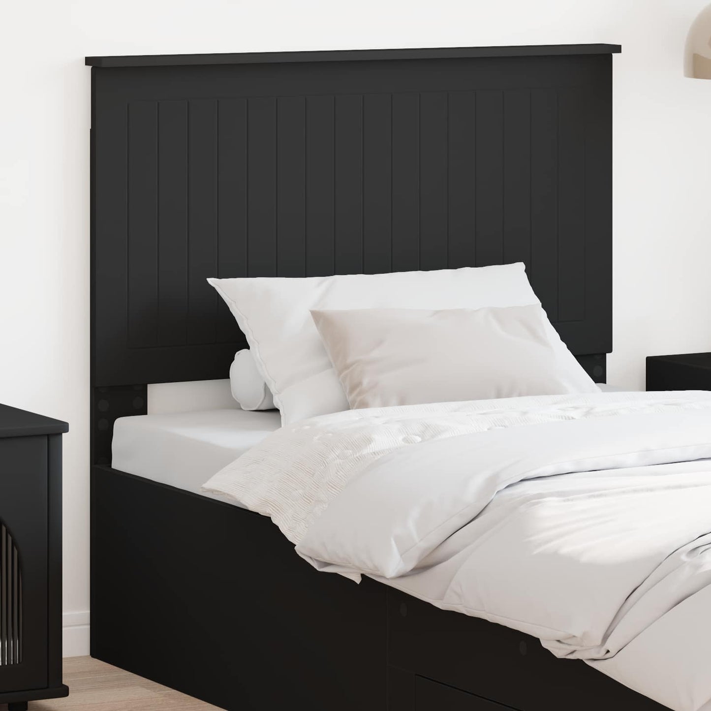 vidaXL Headboard Black Oak Engineered wood 1