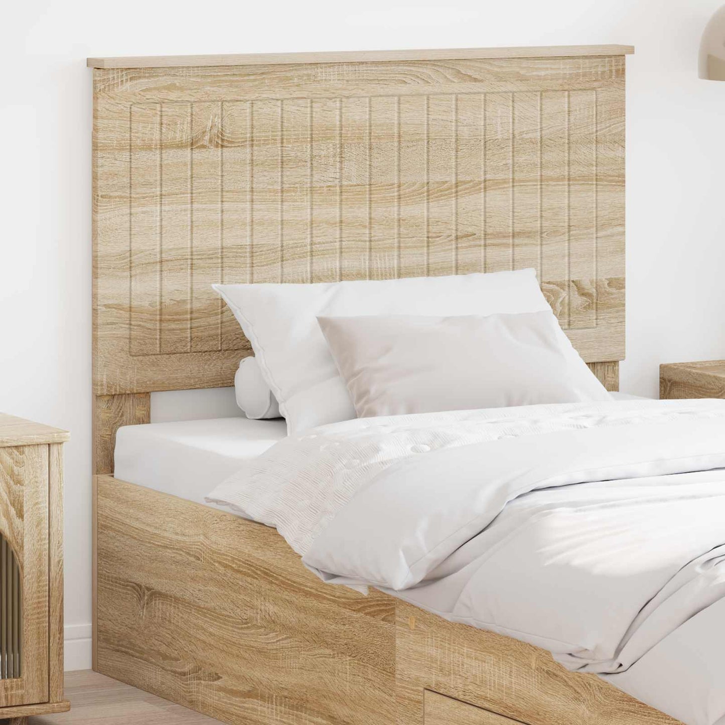 vidaXL Headboard Sonoma Oak Engineered wood 1