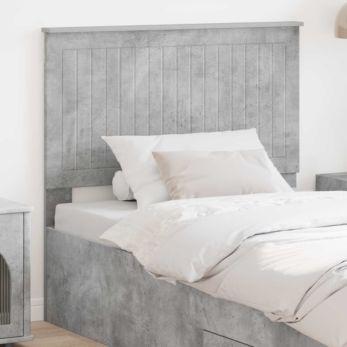 vidaXL Headboard Concrete Grey Engineered wood 1