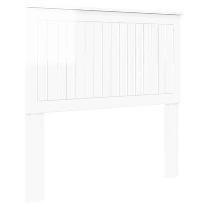 vidaXL Headboard Gloss White Engineered wood 2