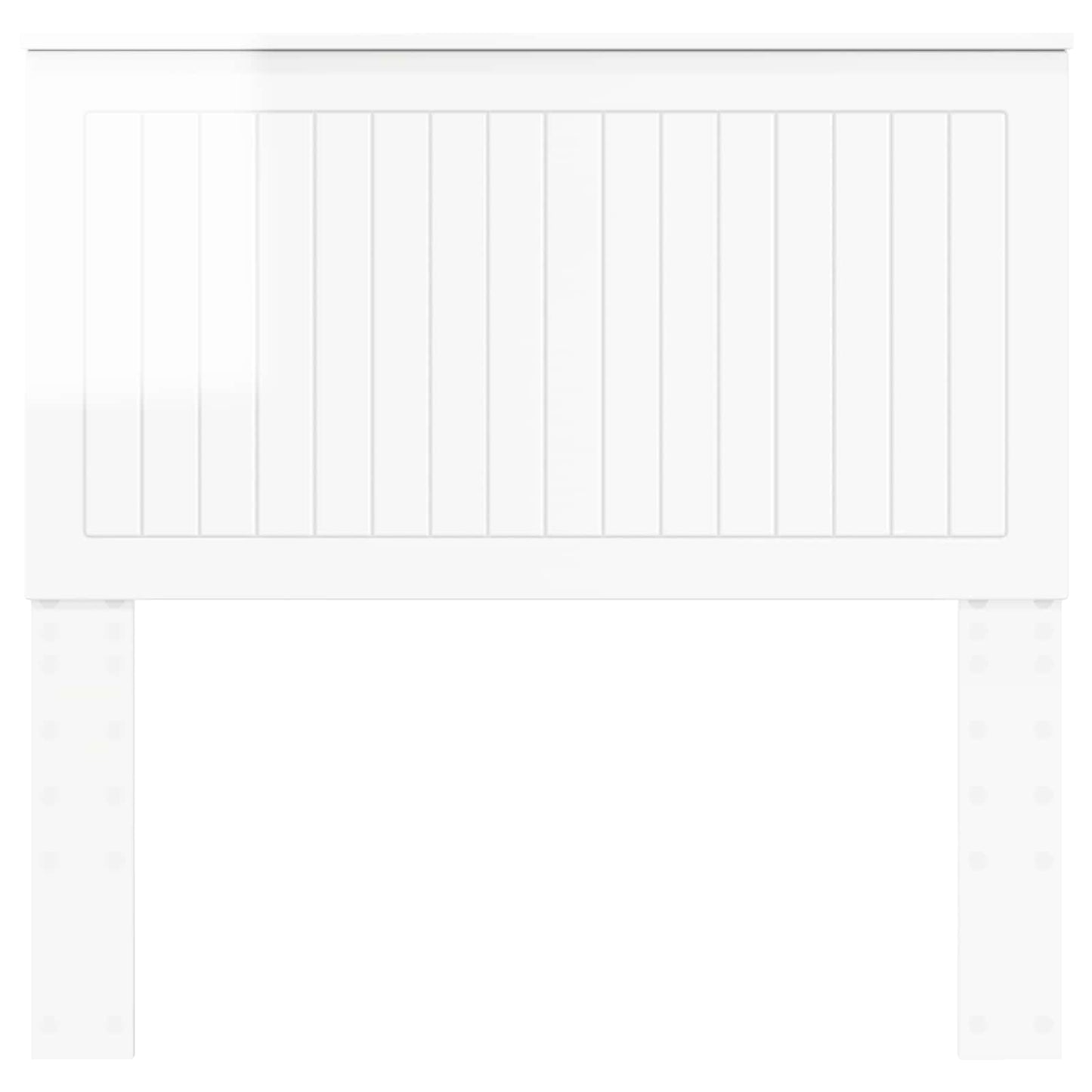 vidaXL Headboard Gloss White Engineered wood 4