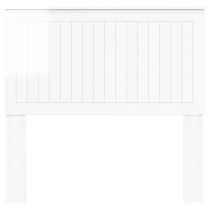 vidaXL Headboard Gloss White Engineered wood 4
