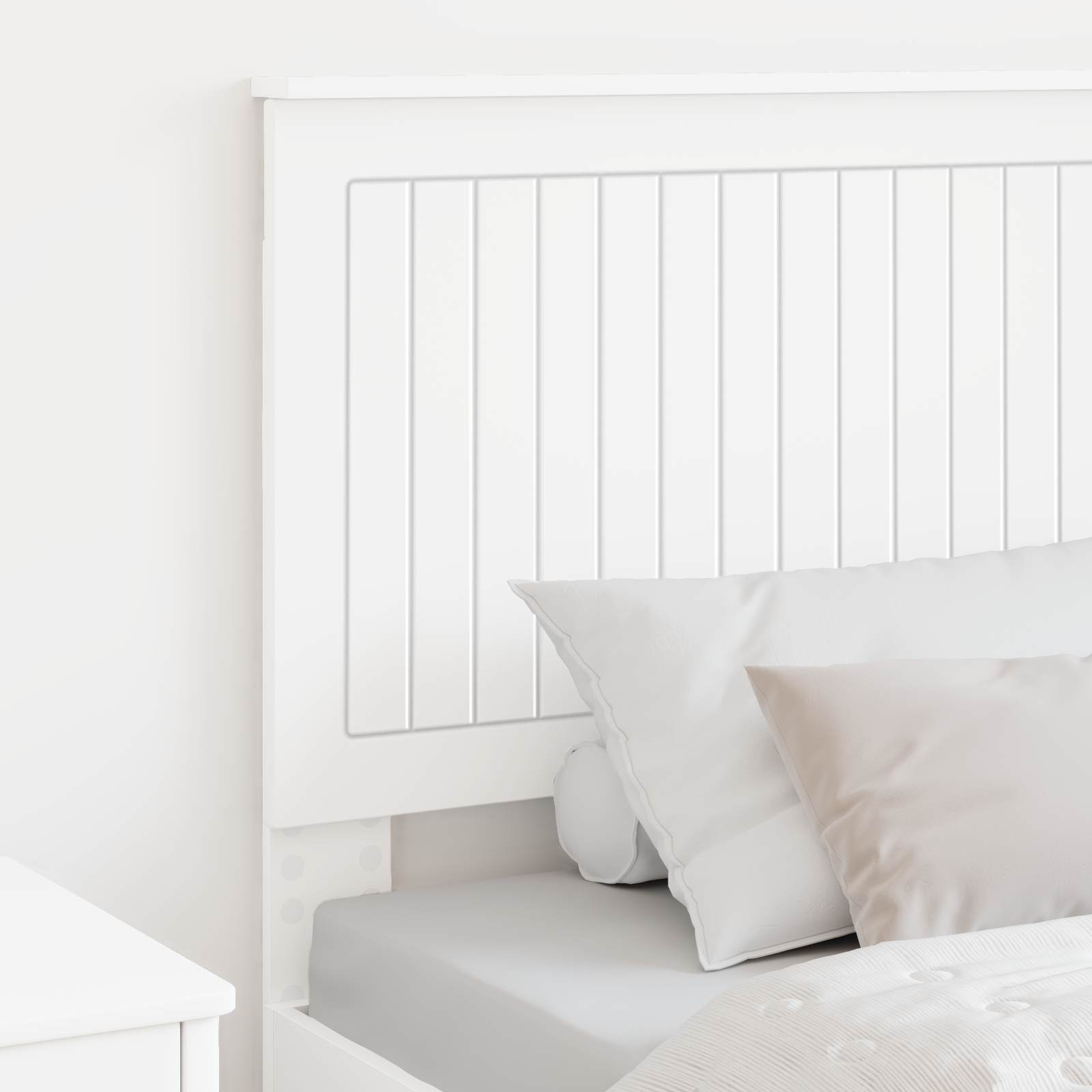 vidaXL Headboard White Engineered wood 3