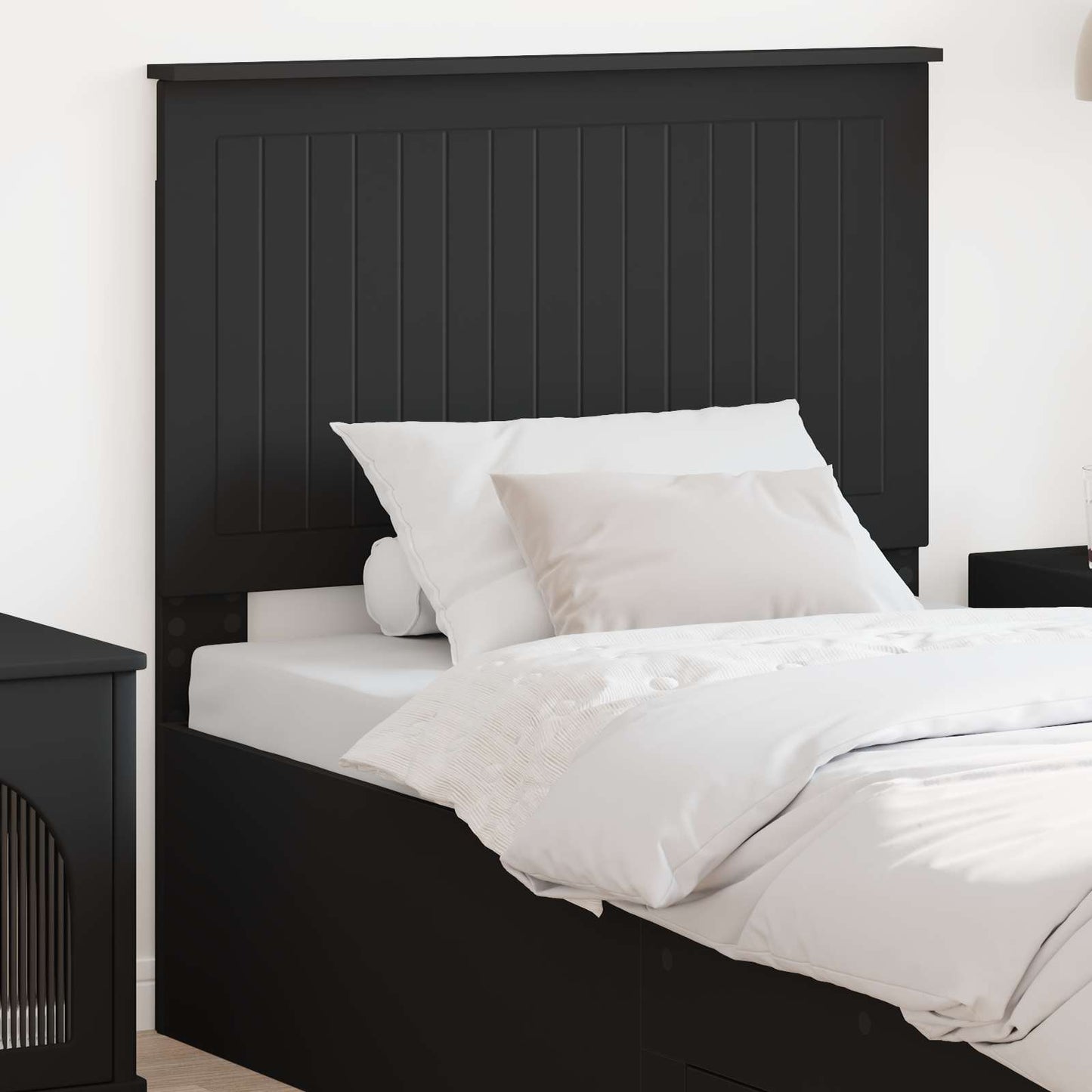 vidaXL Headboard Black Oak Engineered wood 1