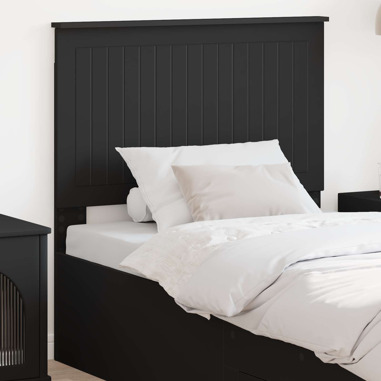 vidaXL Headboard Black Oak Engineered wood 1