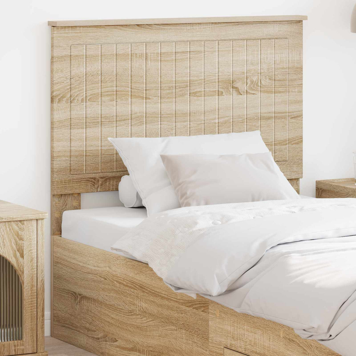 vidaXL Headboard Engineered wood Sonoma oak