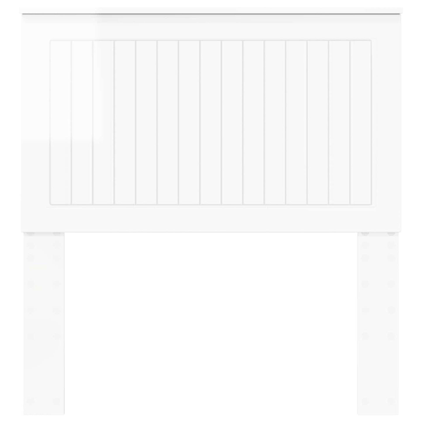 vidaXL Headboard Gloss White Engineered wood 4