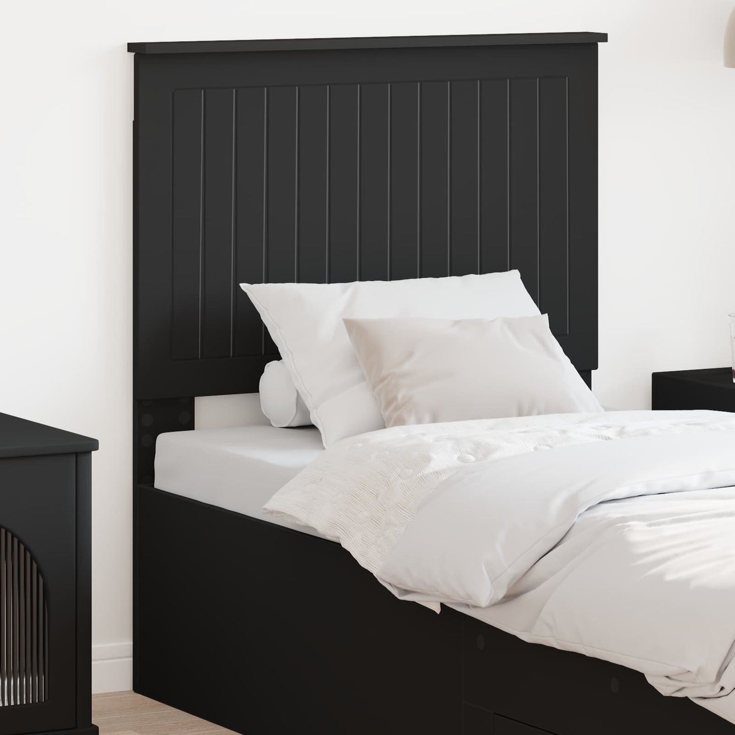 vidaXL Headboard Black Oak Engineered wood 1
