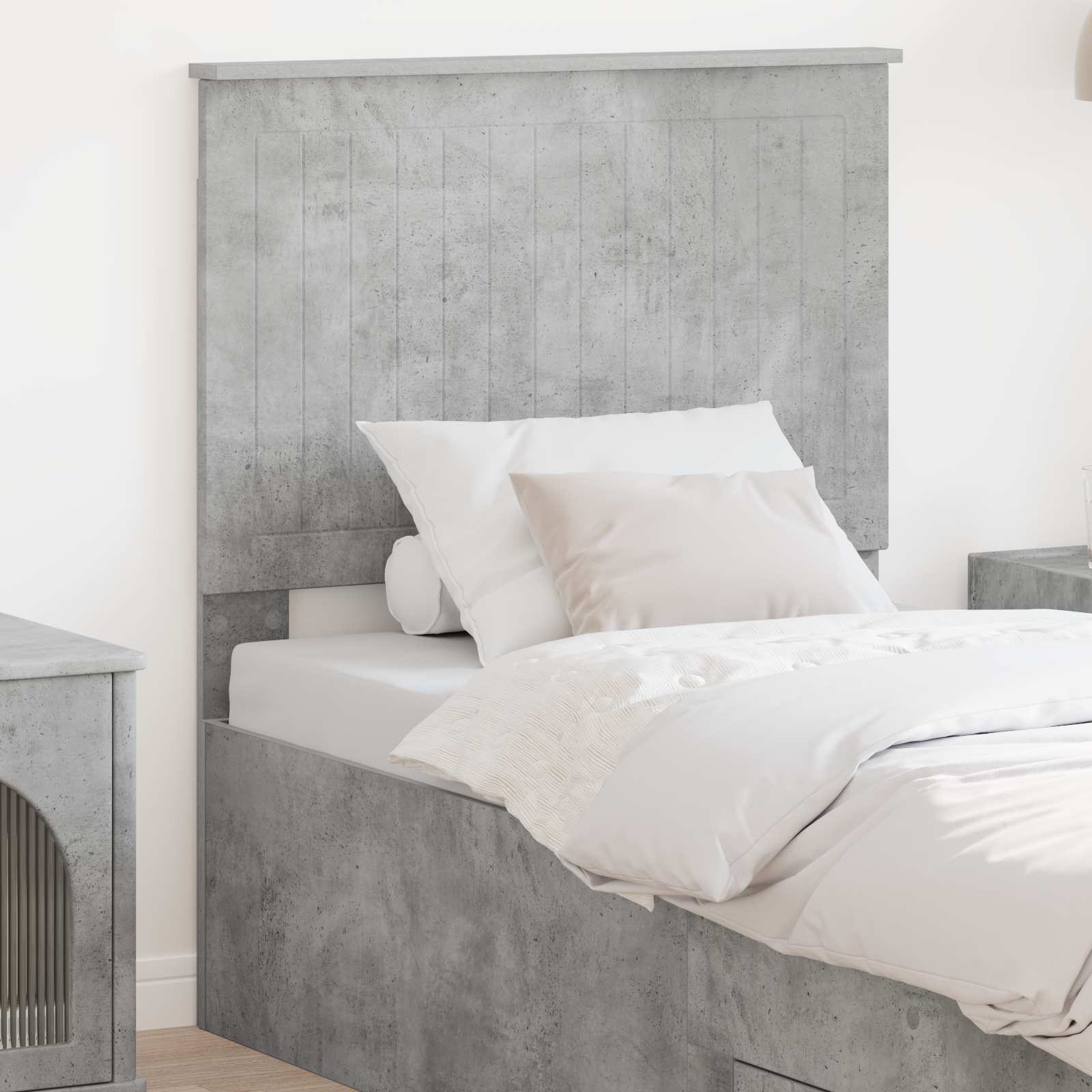 vidaXL Headboard Concrete Grey Engineered wood 1
