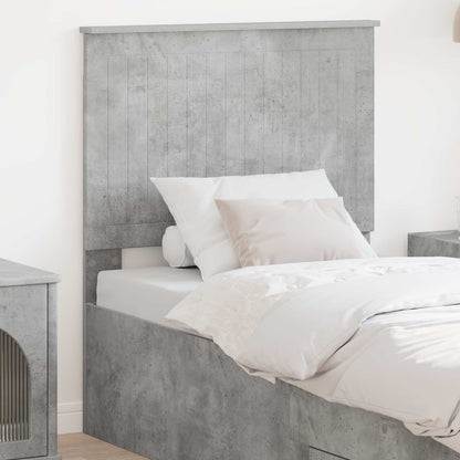 vidaXL Headboard Concrete Grey Engineered wood 1