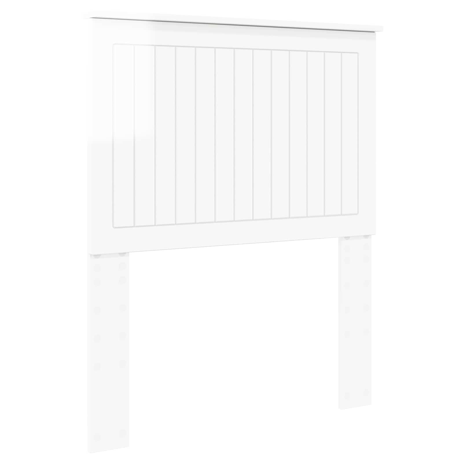 vidaXL Headboard Gloss White Engineered wood 2