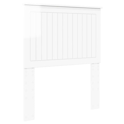 vidaXL Headboard Gloss White Engineered wood 2