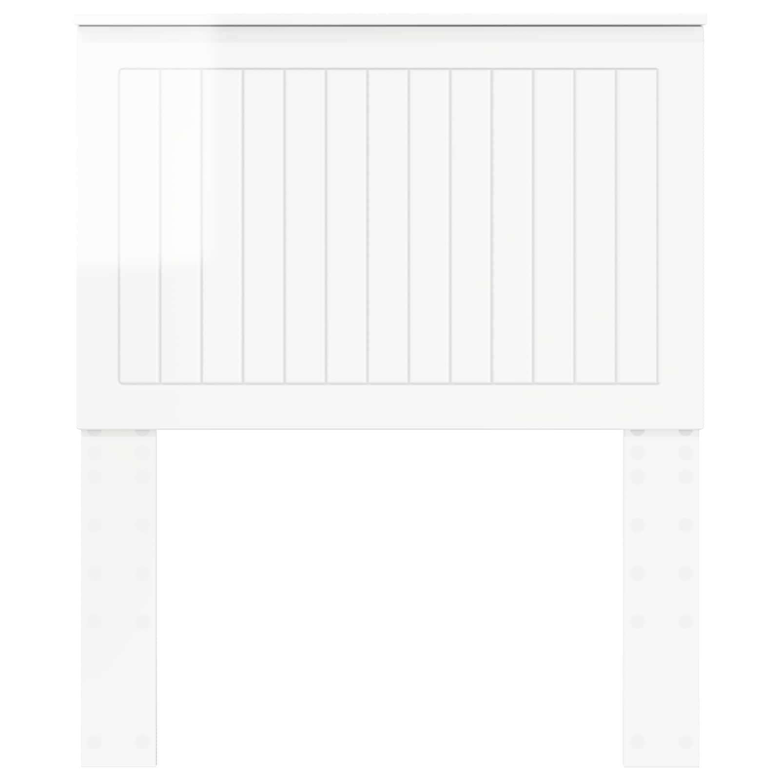 vidaXL Headboard Gloss White Engineered wood 4
