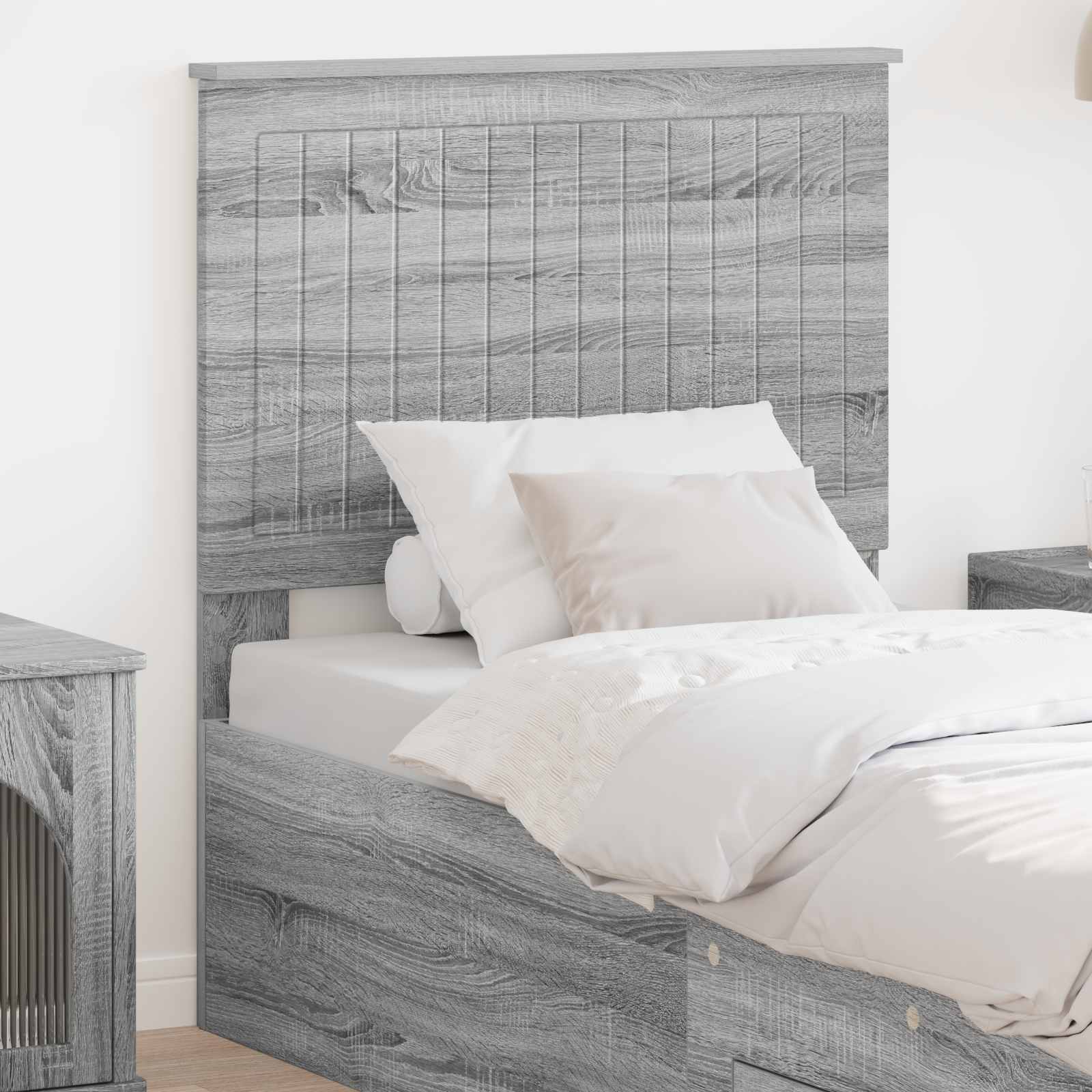 vidaXL Headboard Grey Sonoma Engineered wood 1