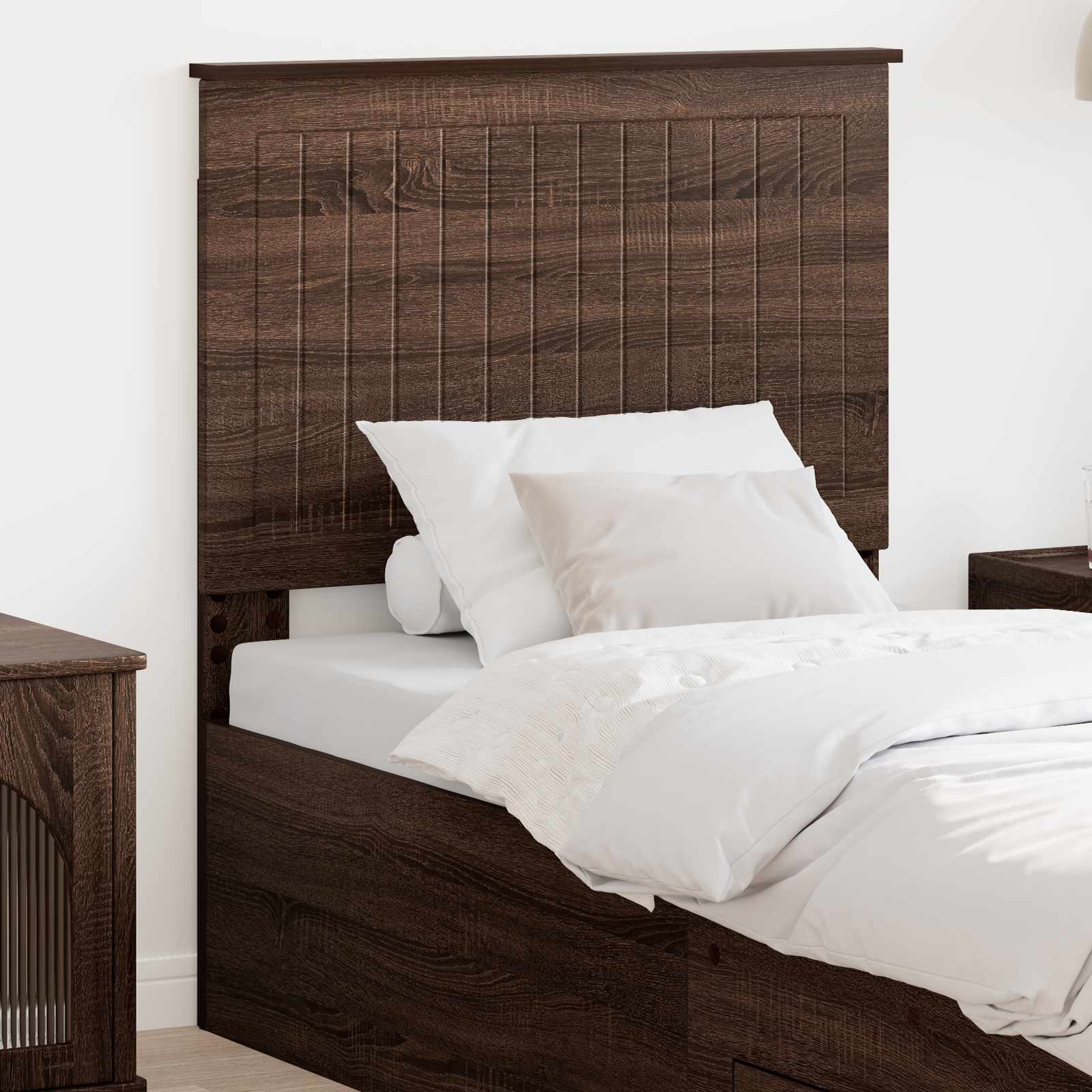 vidaXL Headboard Brown Oak Engineered wood 1