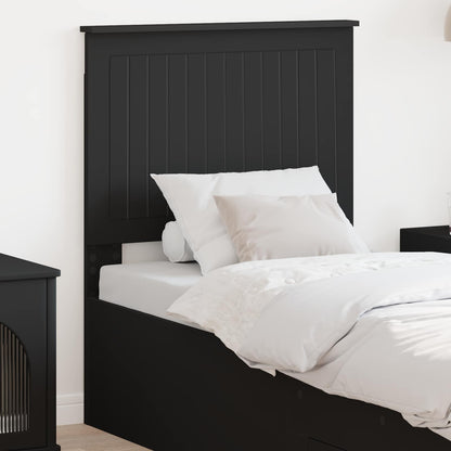 vidaXL Headboard Black Oak Engineered wood 1