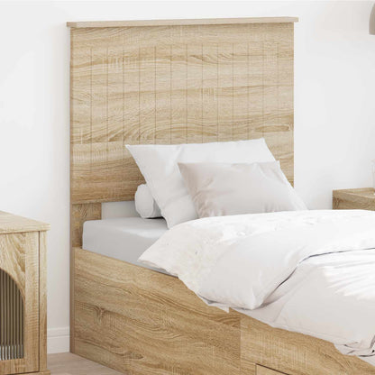 vidaXL Headboard Sonoma Oak Engineered wood 1
