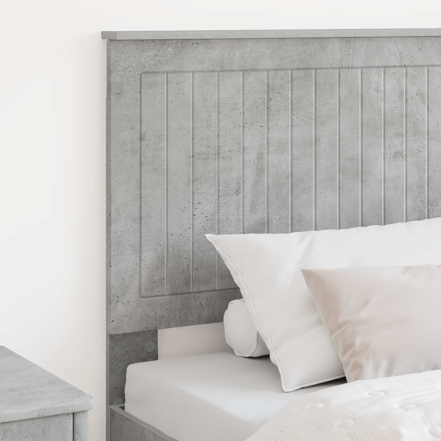 vidaXL Headboard Concrete Grey Engineered wood 3
