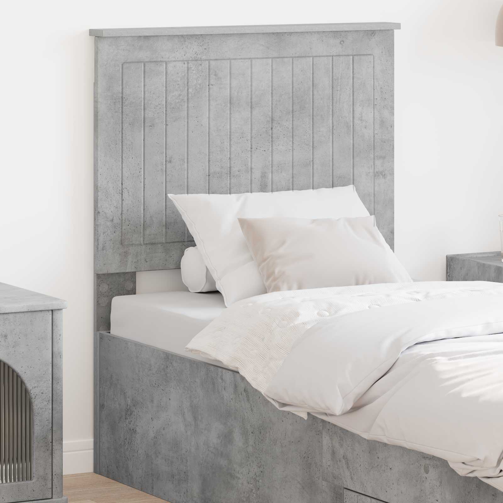 vidaXL Headboard Concrete Grey Engineered wood 1