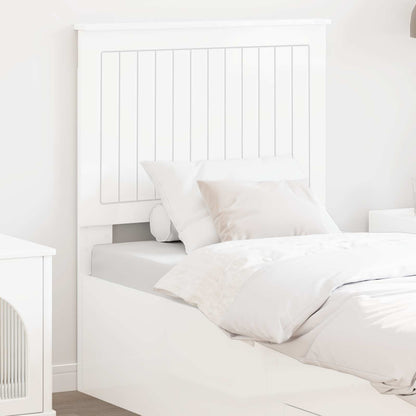 vidaXL Headboard Gloss White Engineered wood 1