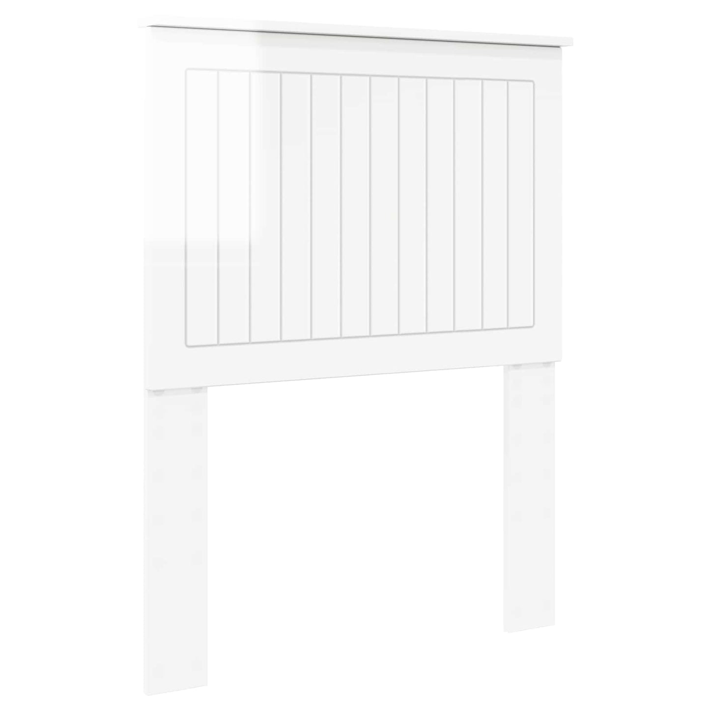 vidaXL Headboard Gloss White Engineered wood 2