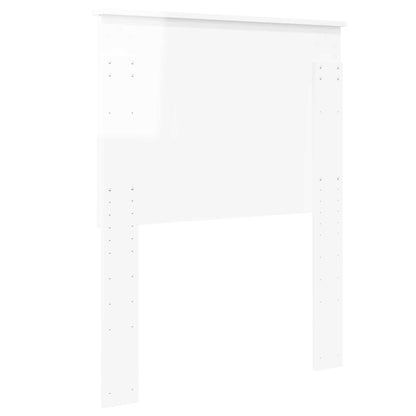 vidaXL Headboard Gloss White Engineered wood 6