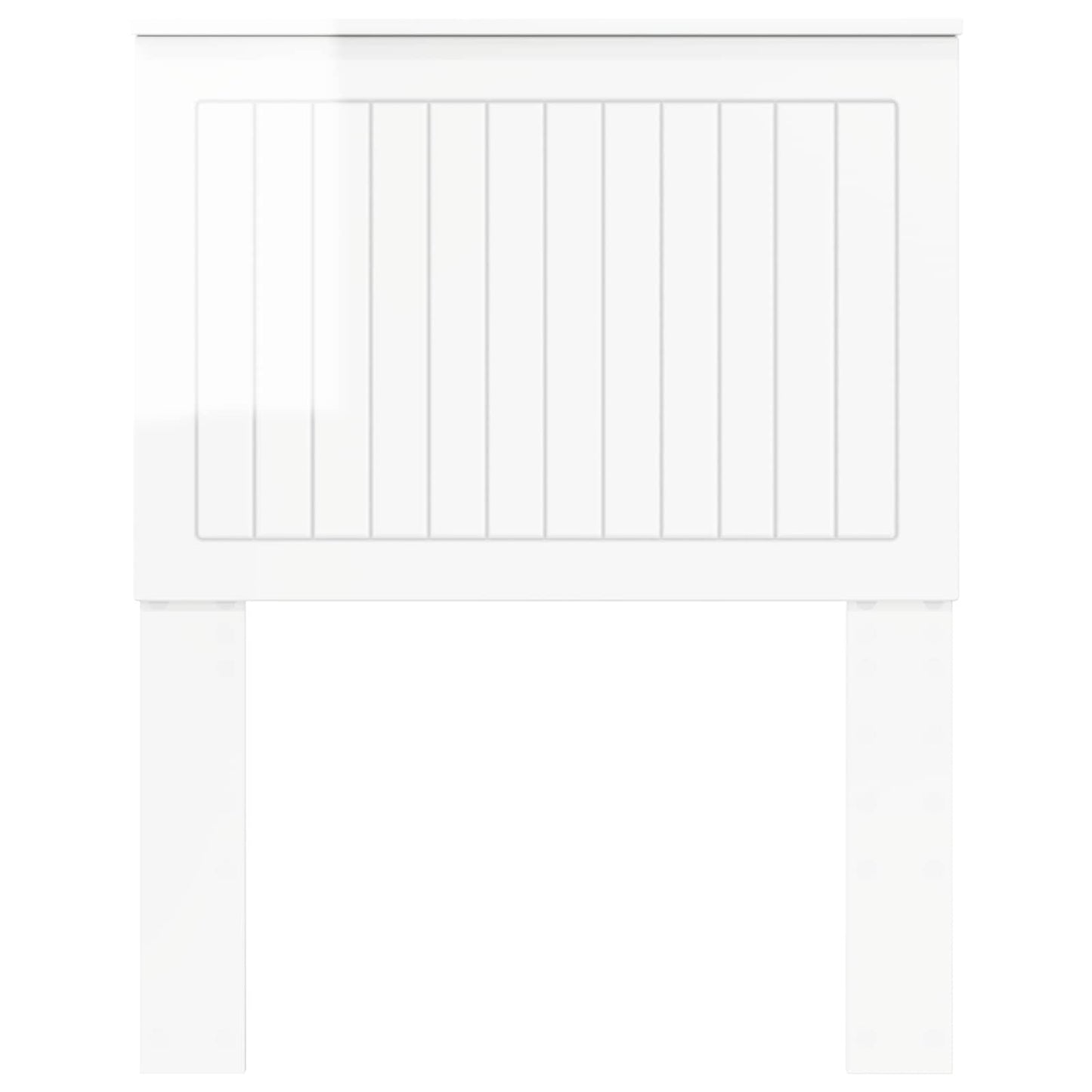 vidaXL Headboard Gloss White Engineered wood 4