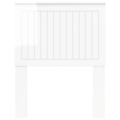vidaXL Headboard Gloss White Engineered wood 4