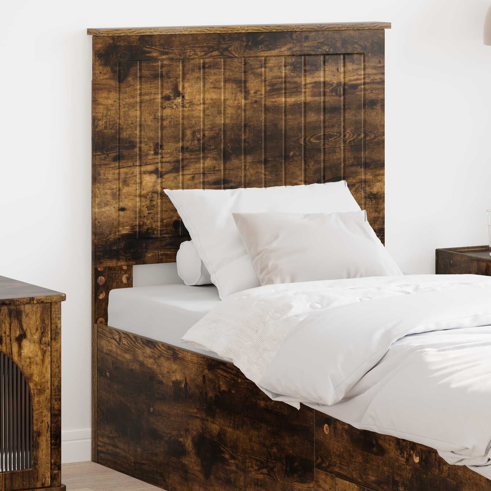 vidaXL Headboard Smoked Oak Engineered wood 1
