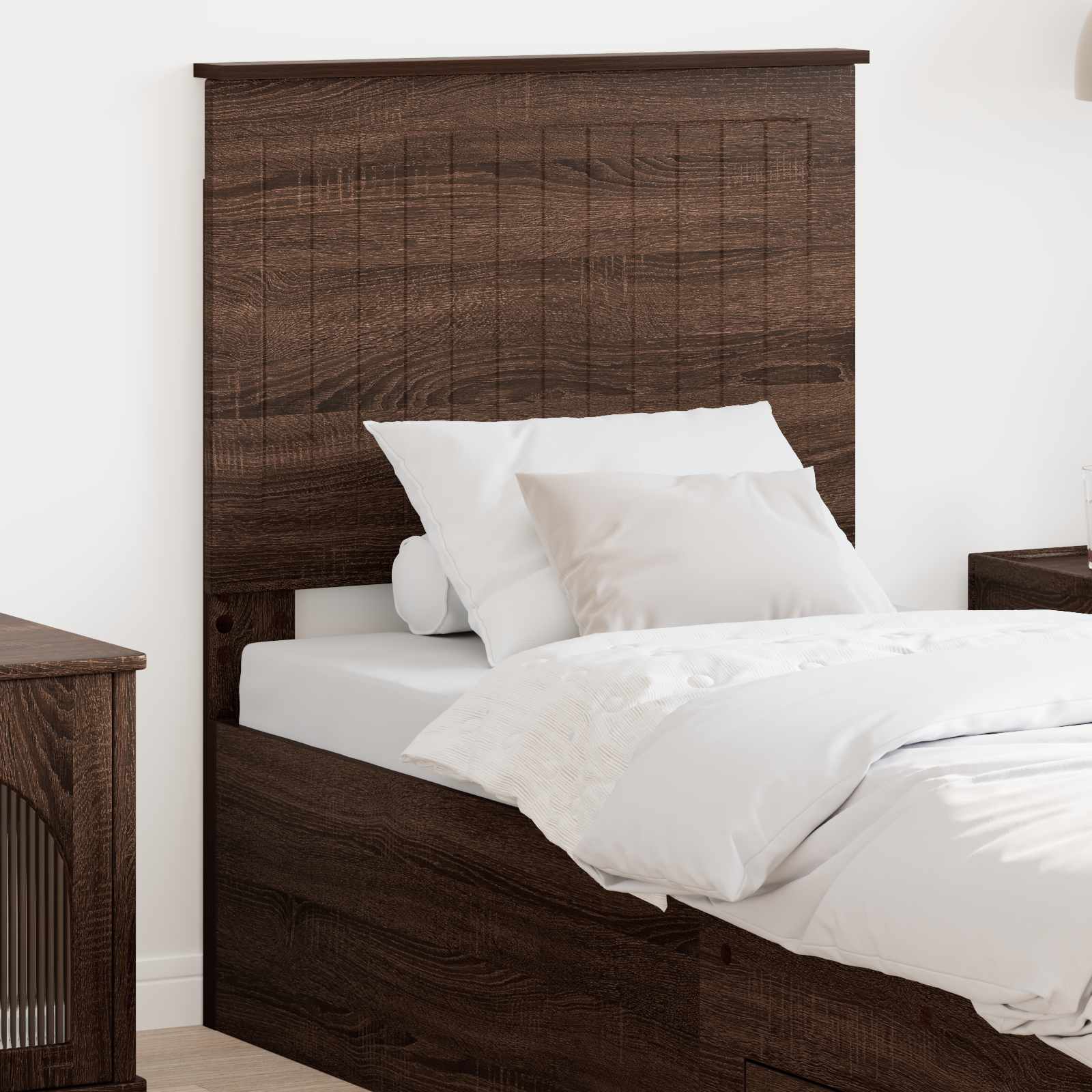 vidaXL Headboard Brown Oak Engineered wood 1