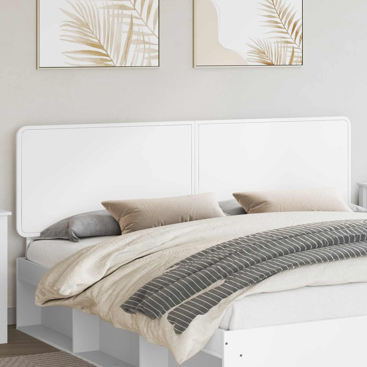 vidaXL Headboard Engineered wood White
