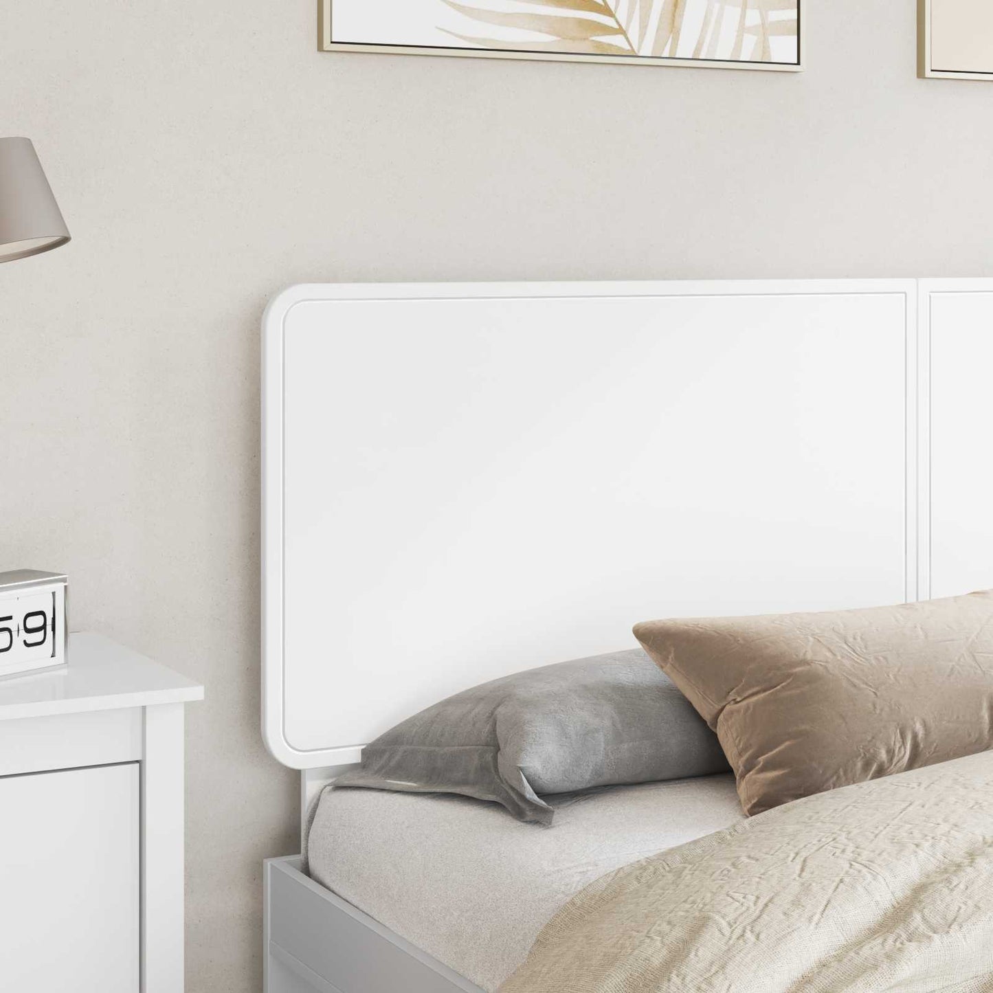 vidaXL Headboard White Engineered wood 3
