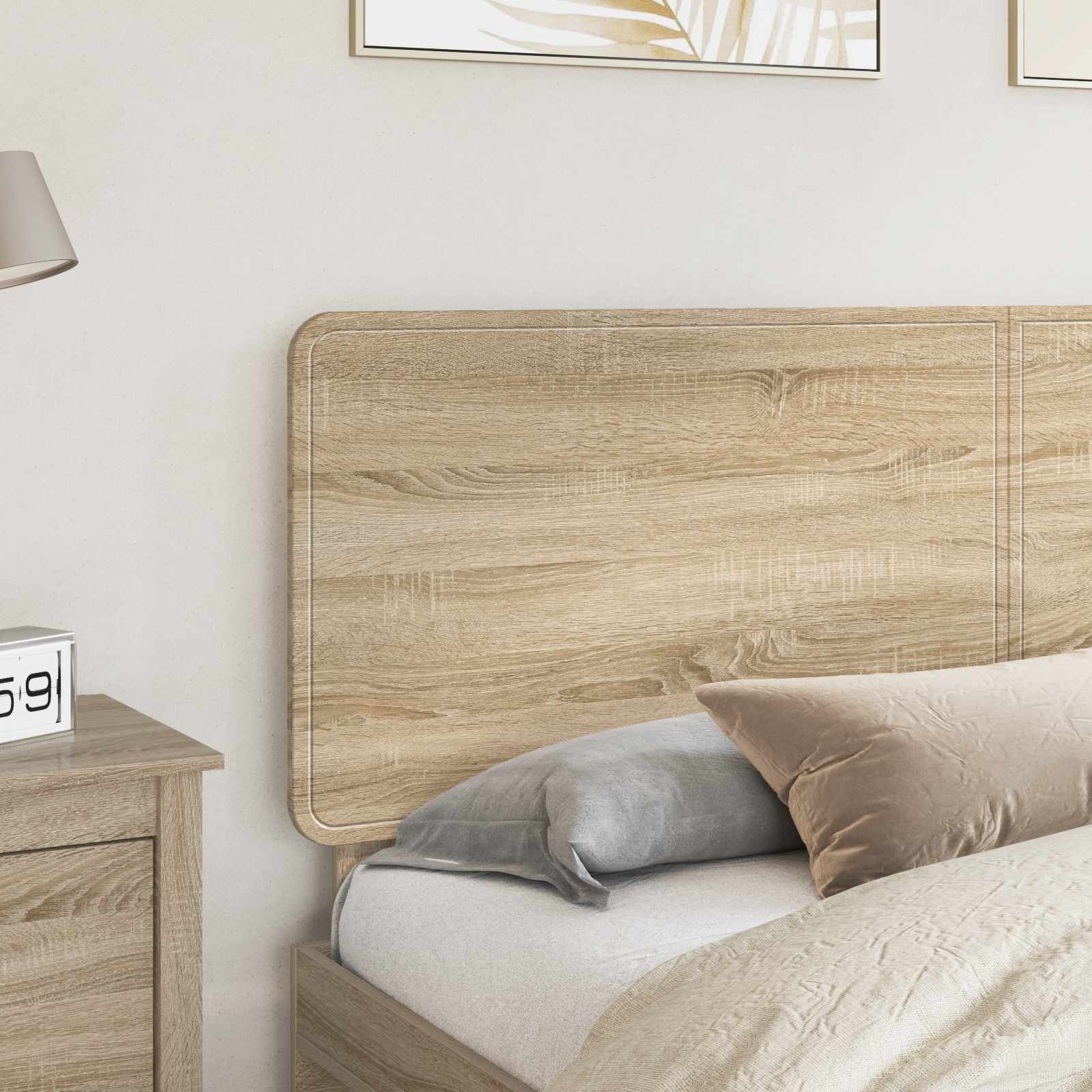 vidaXL Headboard Sonoma Oak Engineered wood 3