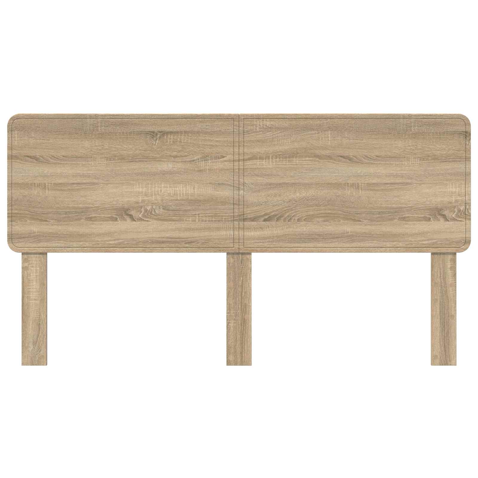 vidaXL Headboard Sonoma Oak Engineered wood 4