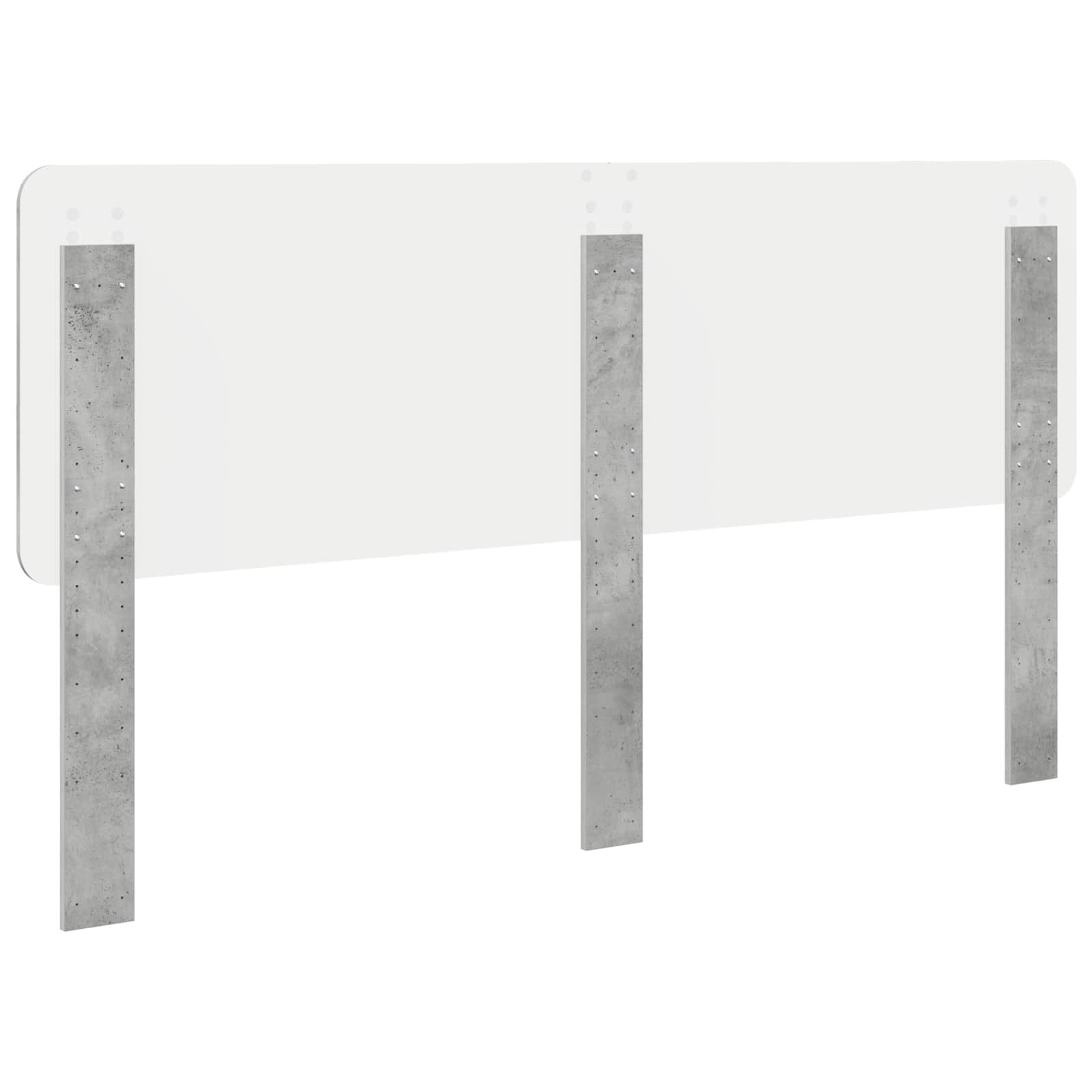 vidaXL Headboard Concrete Grey Engineered wood 6