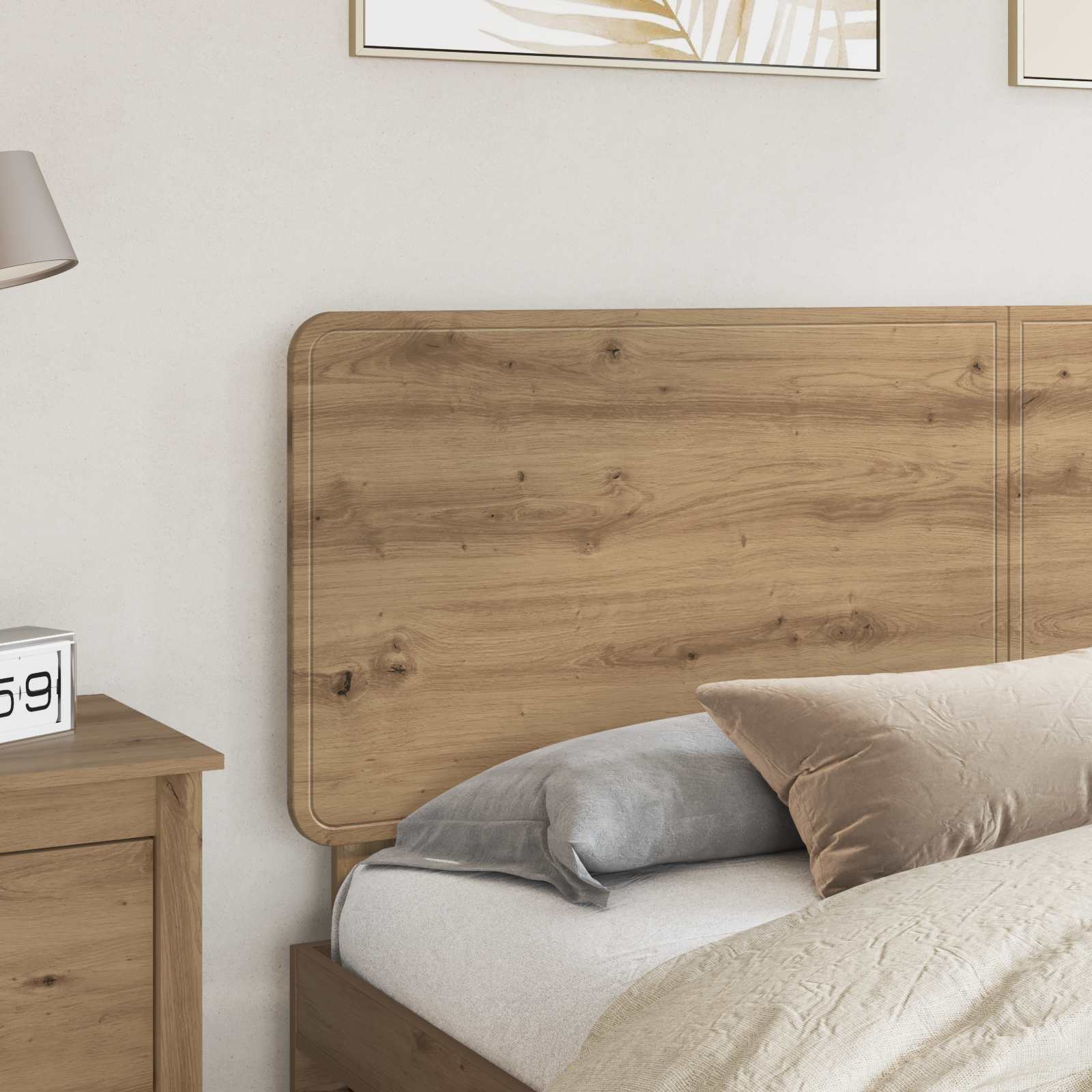 vidaXL Headboard Artisan Oak Engineered wood 3