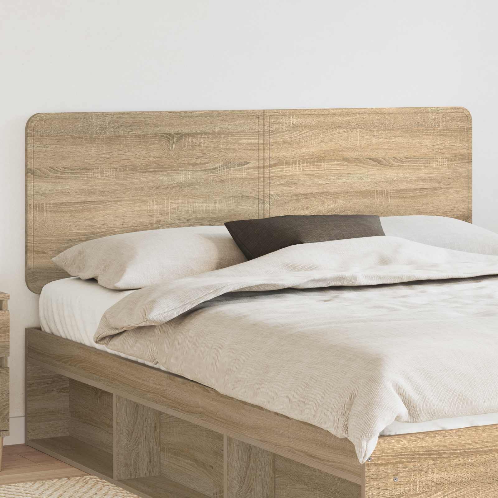 vidaXL Headboard Sonoma Oak Engineered wood 1