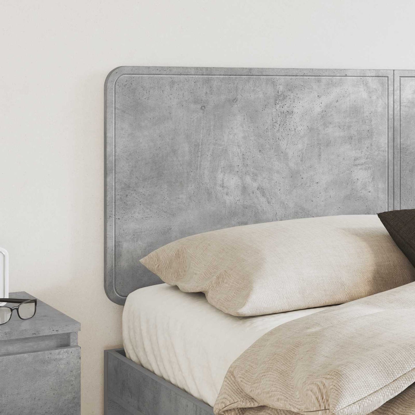 vidaXL Headboard Concrete Grey Engineered wood 3